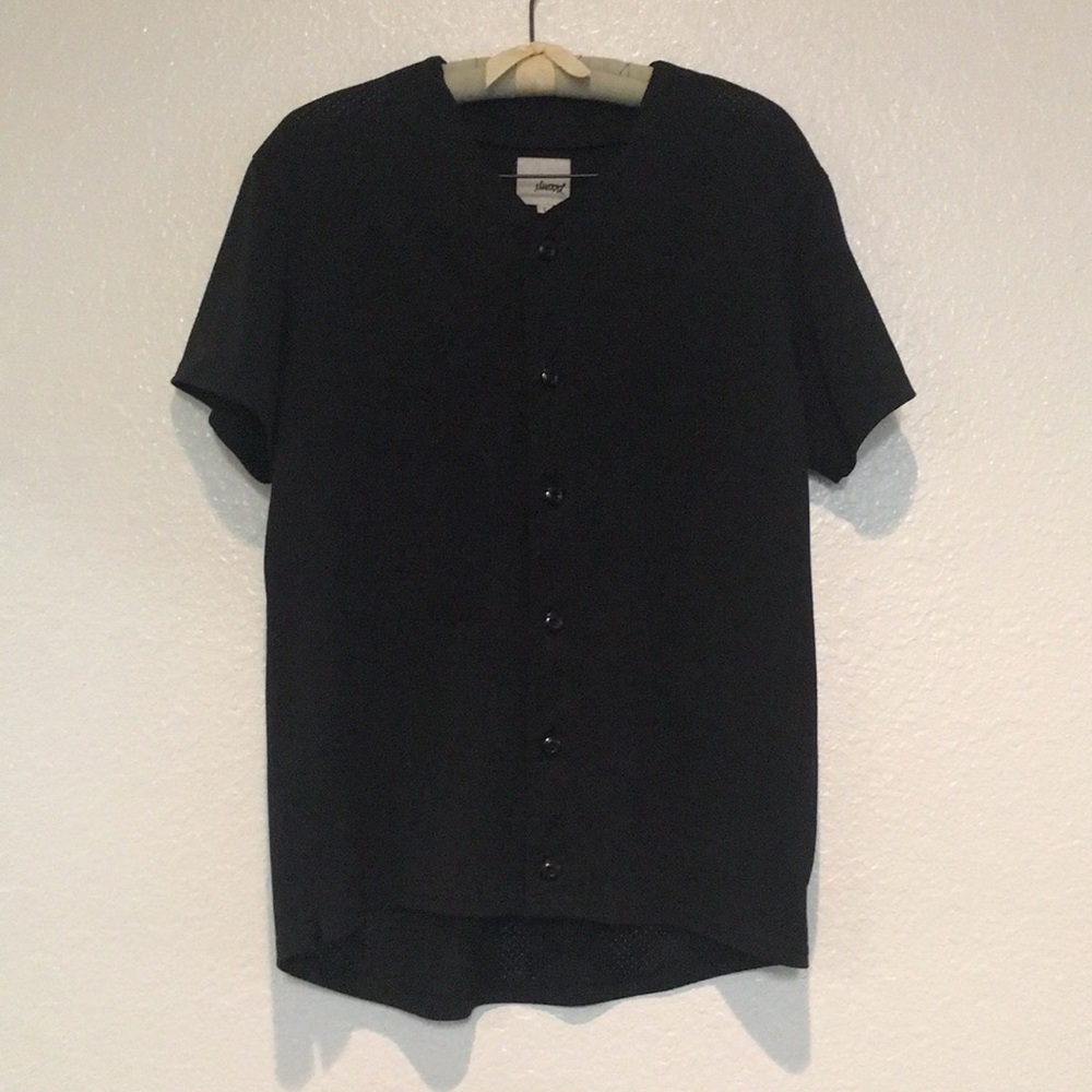 Black Elwood Mesh Baseball Jersey
